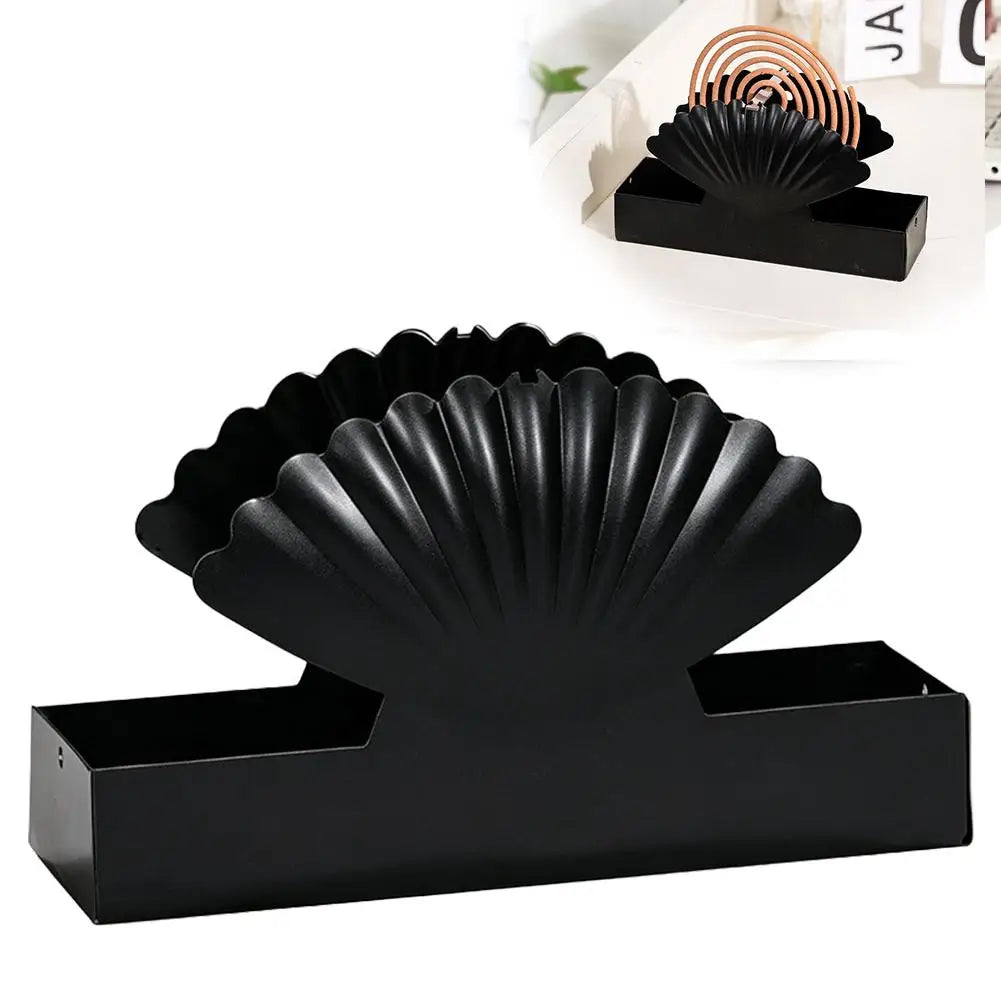 Shell Mosquito Coil Holder – Iron Burner Tray for Home & Camping Mosquito Coil Holder Axl C