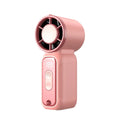USB Rechargeable Mini Handheld Fan – Digital Display Turbo Mini Handheld Fan Axl Pink Style A