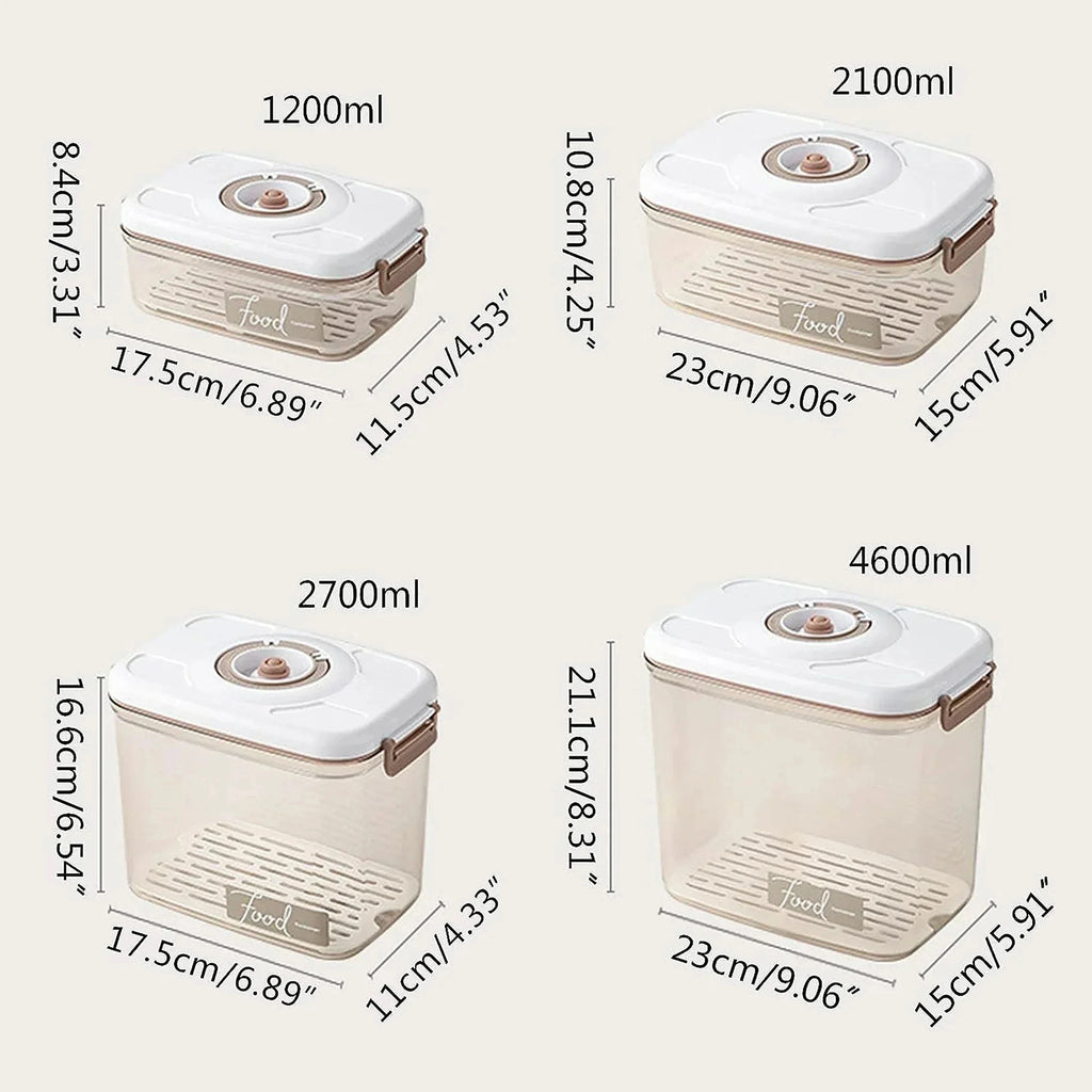 KEMORELA Vacuum Food Storage Container with Pump – Large Vacuum Storage Container Axl