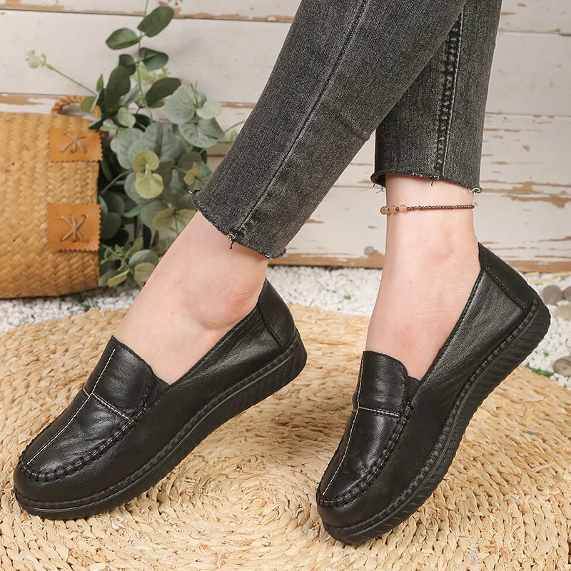 YBQJOO Women's Slip-On Loafers – Lightweight Casual Flat Shoes Women's Flat Loafers Axl