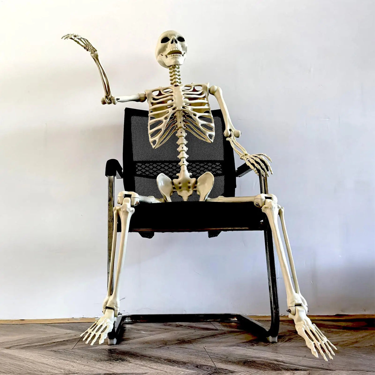 Life-Size Halloween Skeleton with Posable Joints | Haunted Decor Halloween Skeleton Decor Axl