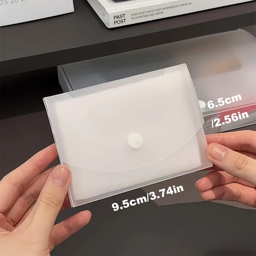 Frosted Desktop Storage Box – Cards, Stickers & Office Organizer Desktop Storage Box Axl