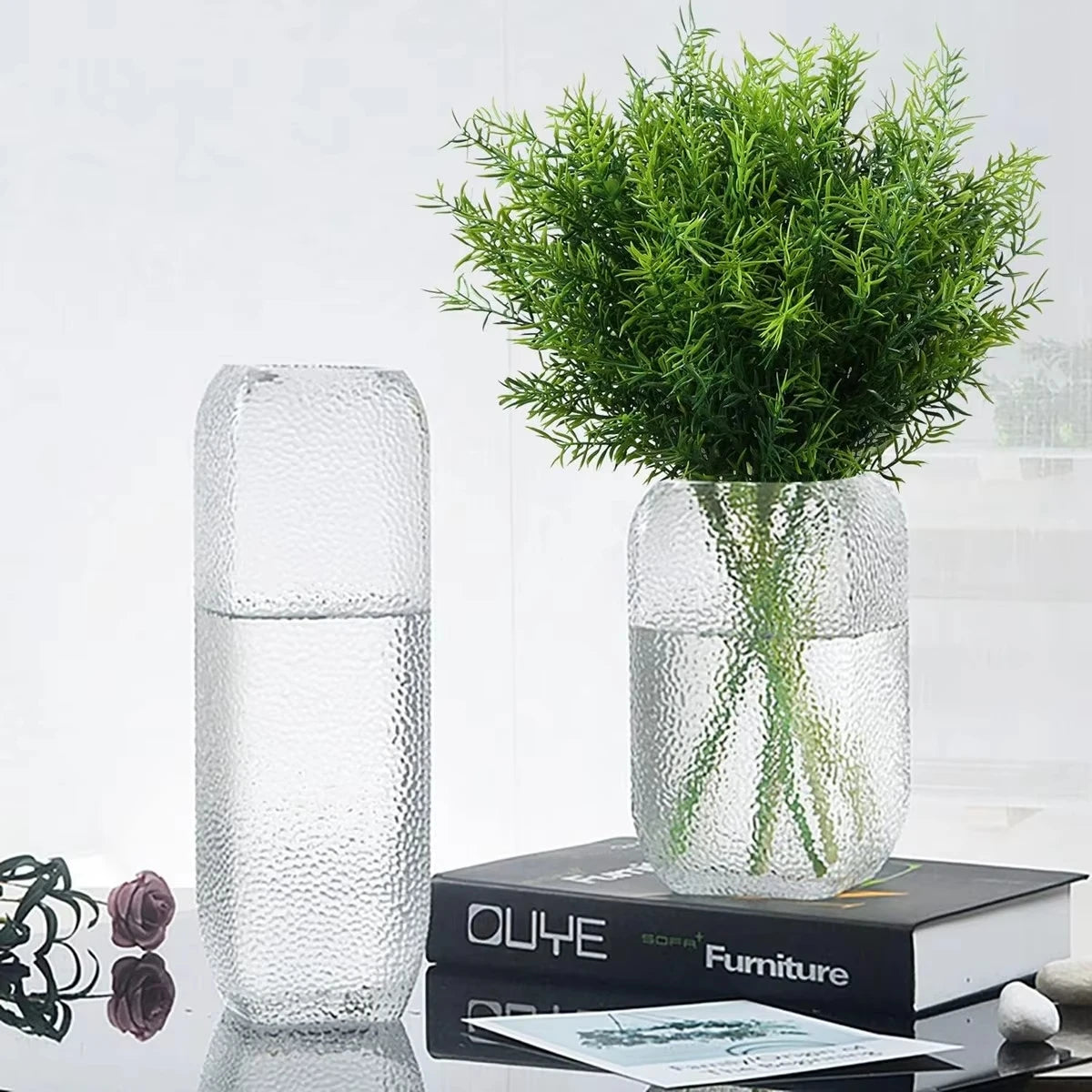 Artificial Lotus Flower Branch | Plastic Fake Plant Home Decor Artificial Flower Branch Axl