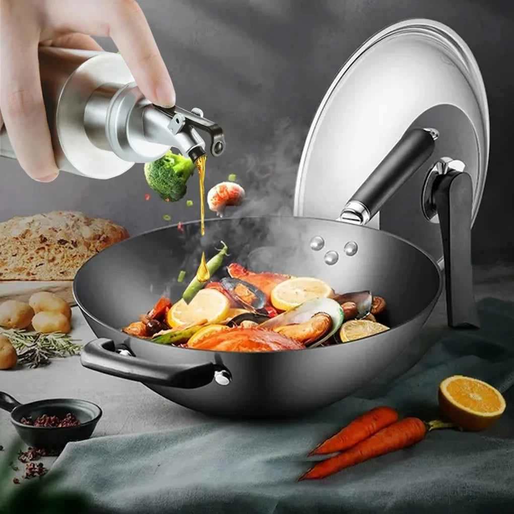 KEMORELA Stainless Steel Oil & Vinegar Dispenser Bottle Oil Dispenser Bottle Axl
