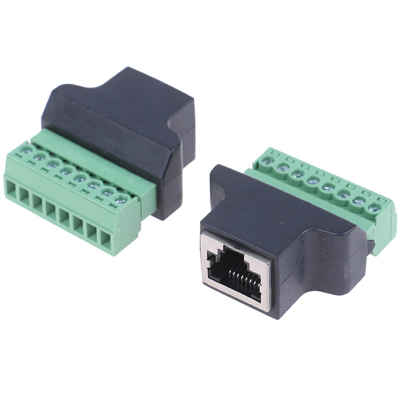 RJ45 Female to Screw Terminal Adapter for CCTV DVR Cable Adapter Axl
