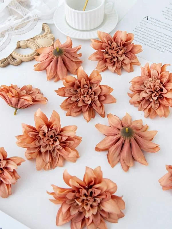 Silk Artificial Rose Flower Heads 5/10 Pcs – Wedding & Home Decor Artificial Flower Heads Axl color 11 5 pcs