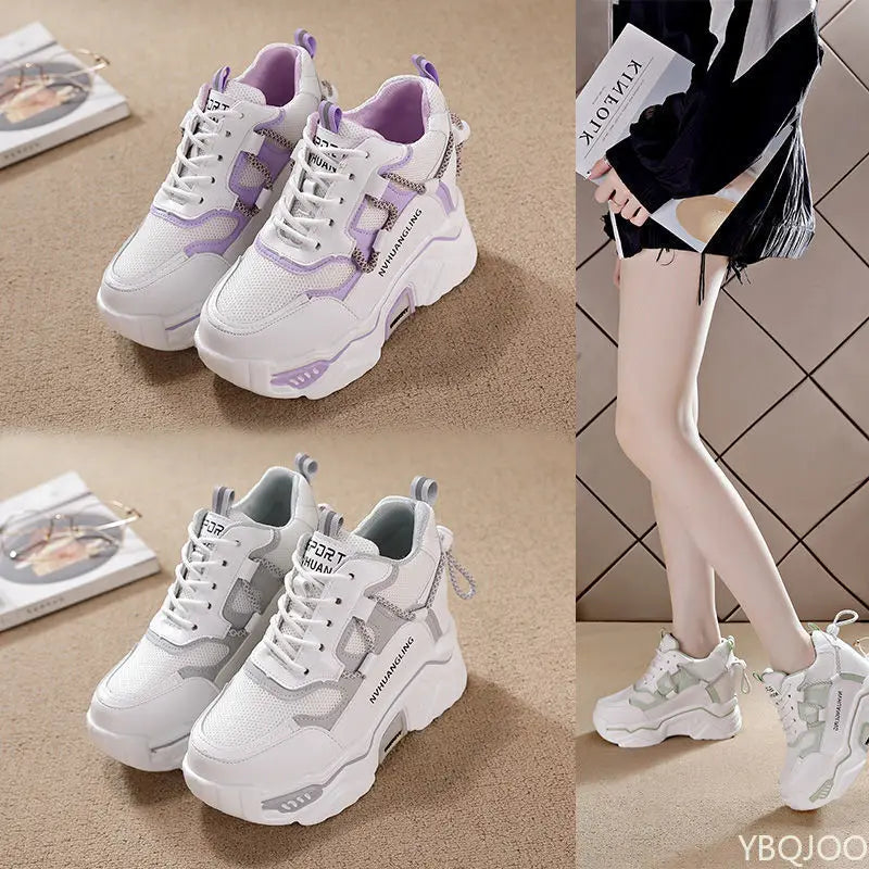 Women's Thick Sole Height Increasing Casual Sneakers Platform Sneakers Axl