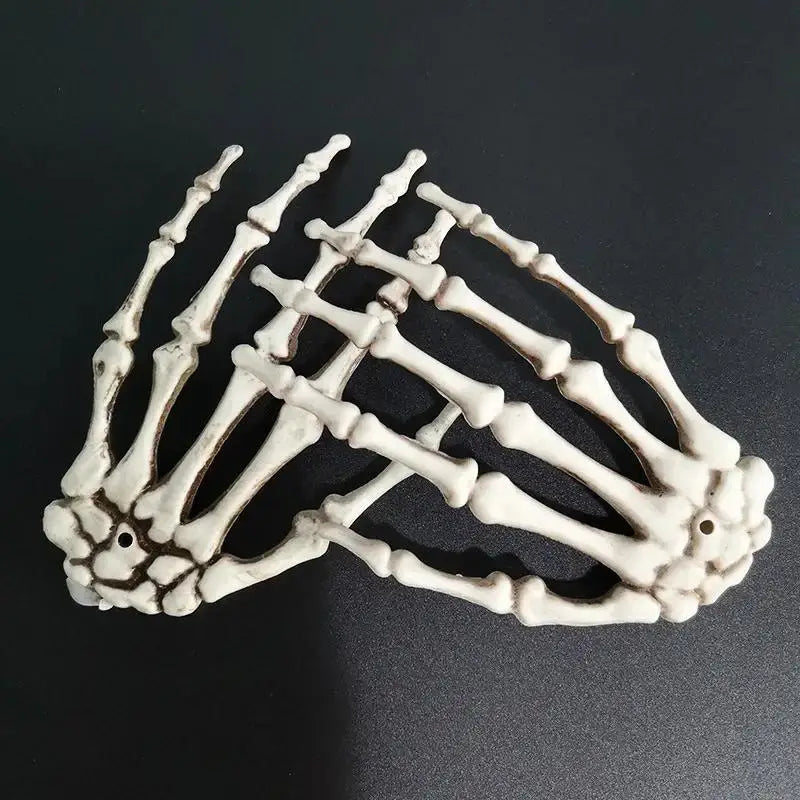 Halloween Skeleton Hand Props – Realistic Bone Decor (1 Pair) Halloween Decor Props Axl