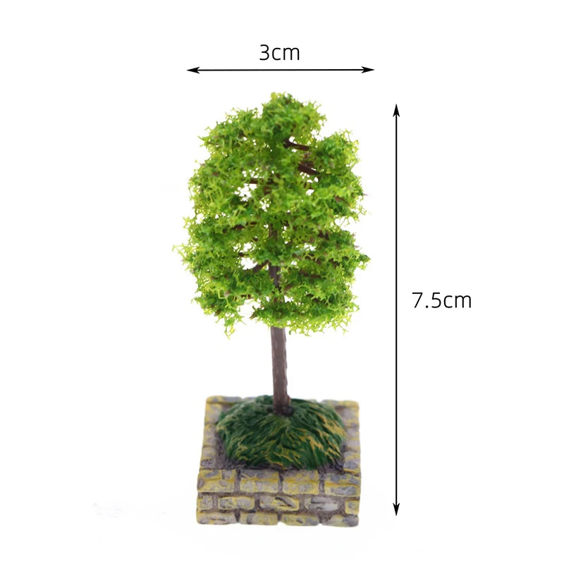 1:12 Dollhouse Mini Flower Tree | Micro Landscape Decor Prop Dollhouse Miniature Axl A5
