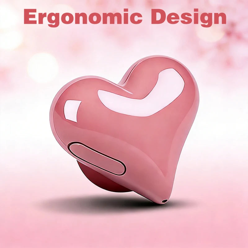Heart-Shaped Wireless Bluetooth Earbuds – Cute TWS Gift for Girls Wireless Earbuds Axl