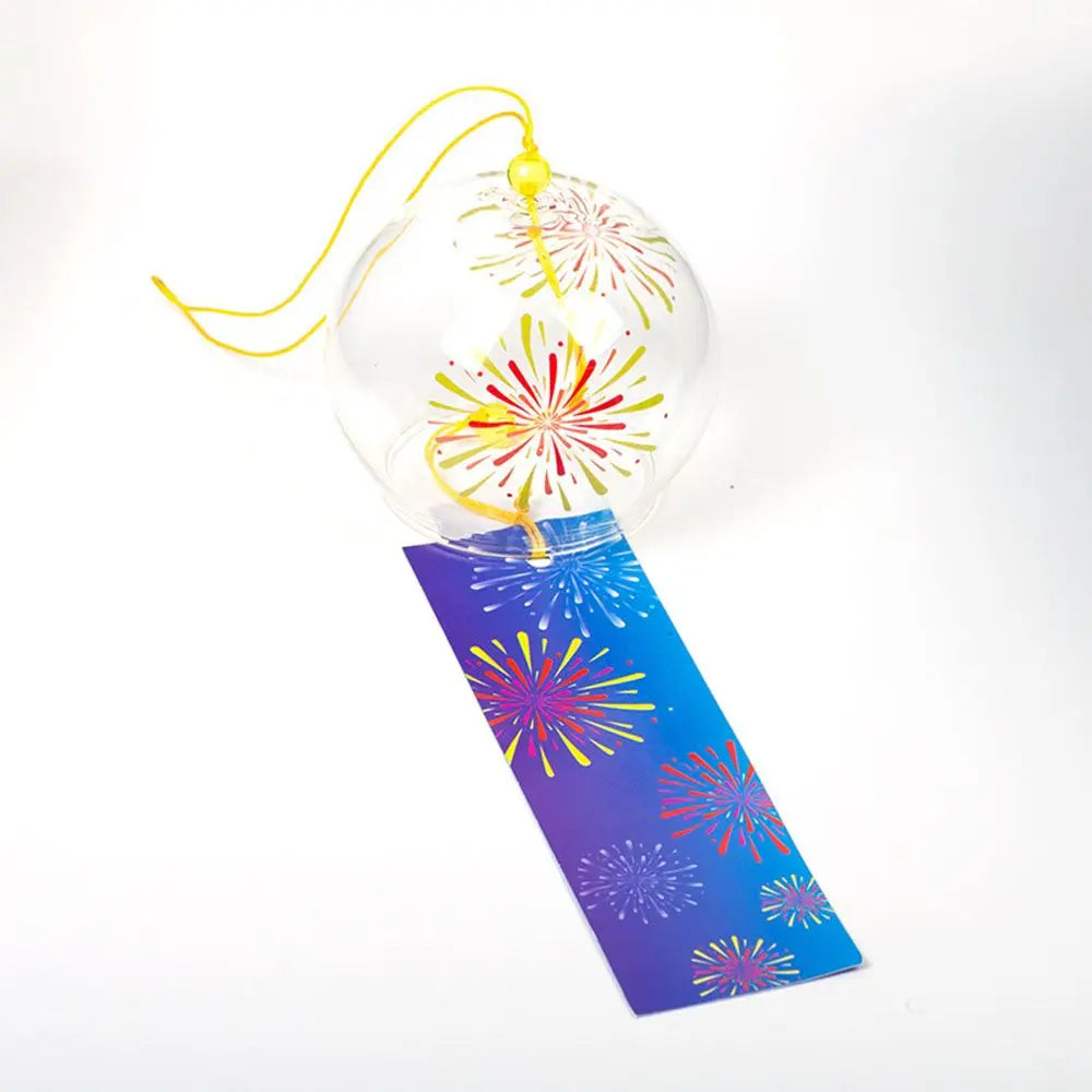 Japanese Glass Wind Chime – Handmade Furin Bell Home Decor Glass Wind Chime Axl Style 5