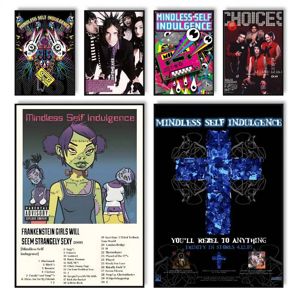Mindless Self Indulgence Band Poster – HD Self-Adhesive Wall Art Band Wall Poster Axl