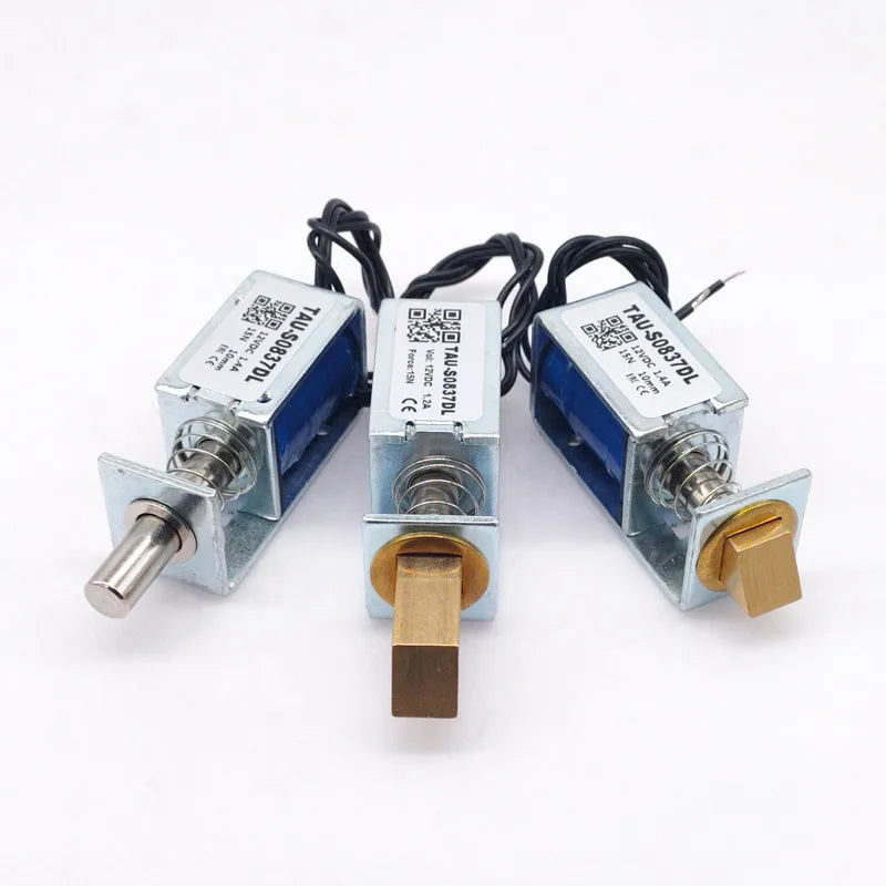 DC 6V/12V/24V Electromagnet Cabinet Door Lock – 10mm Stroke Electric Solenoid Lock Axl