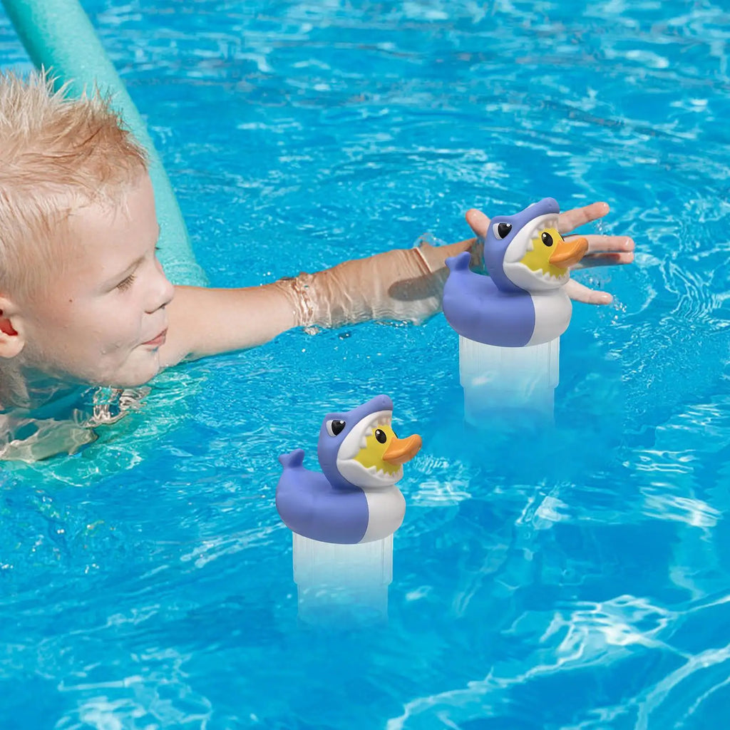 Duck Shark Floating Pool Chlorine Tablet Dispenser Pool Chlorine Floater Axl