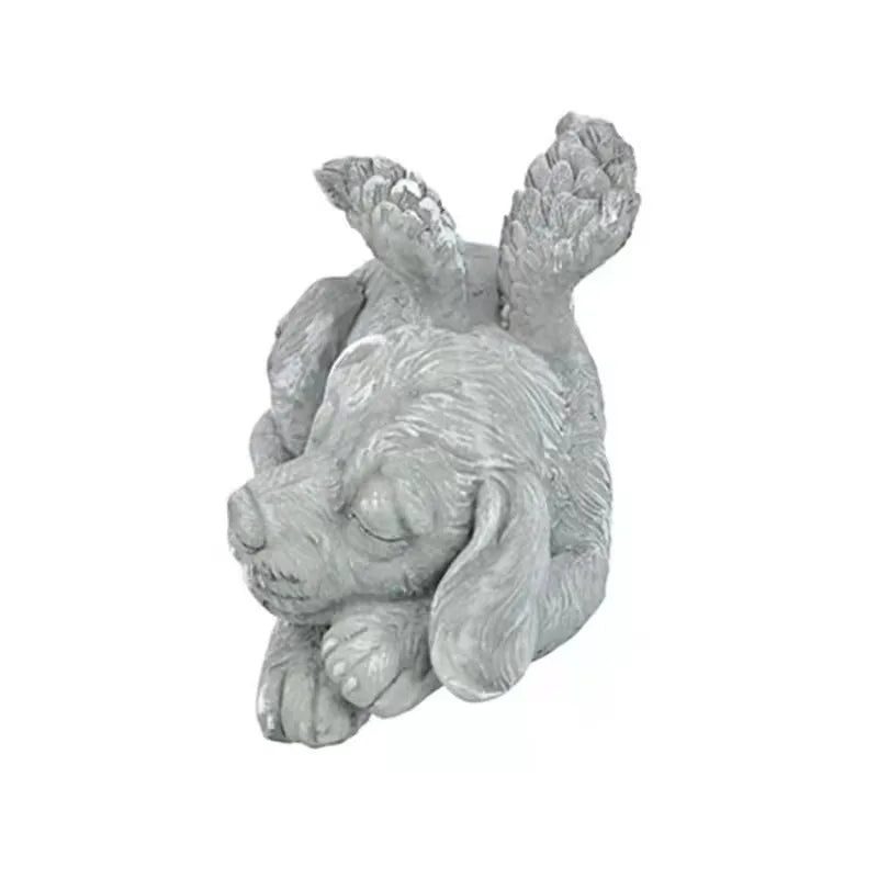 Resin Angel Dog & Cat Memorial Statue – Garden Keepsake Gift Garden Memorial Statue Axl