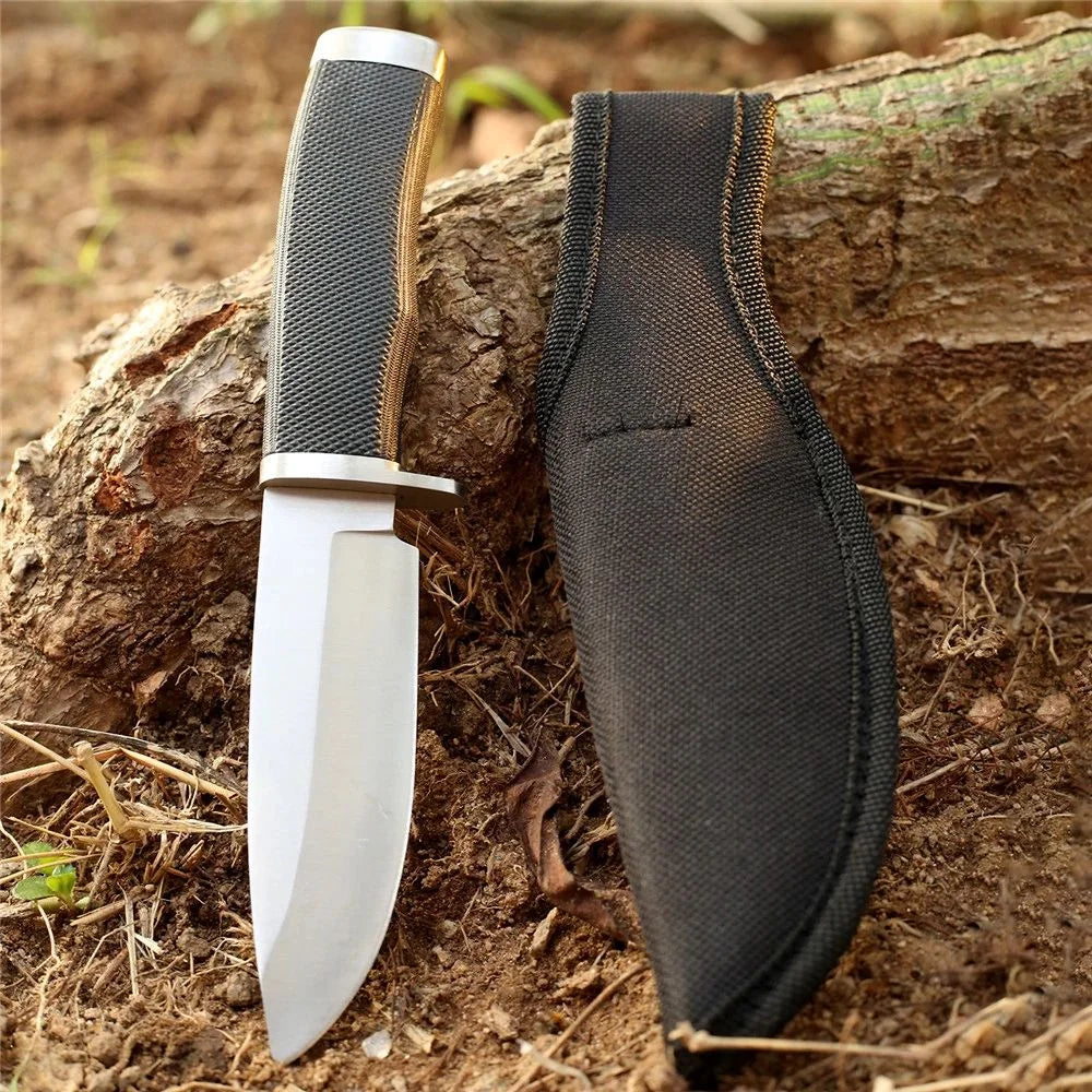 Portable Camping Knife with Sheath | Stainless Steel Outdoor Outdoor Camping Knife Axl WHITE