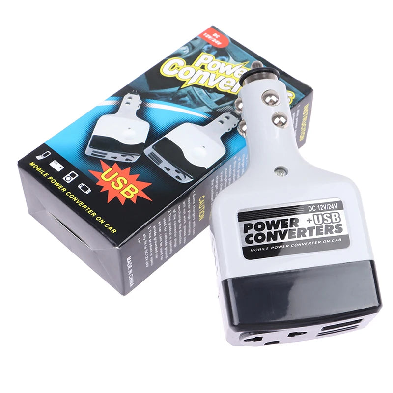 Car Power Inverter DC 12/24V to AC 220V with USB Port Car Power Inverter Axl