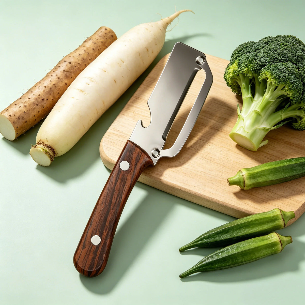 Sugarcane Peeling Knife – Stainless Steel Fruit & Veg Peeler Kitchen Peeling Knife Axl Peeler