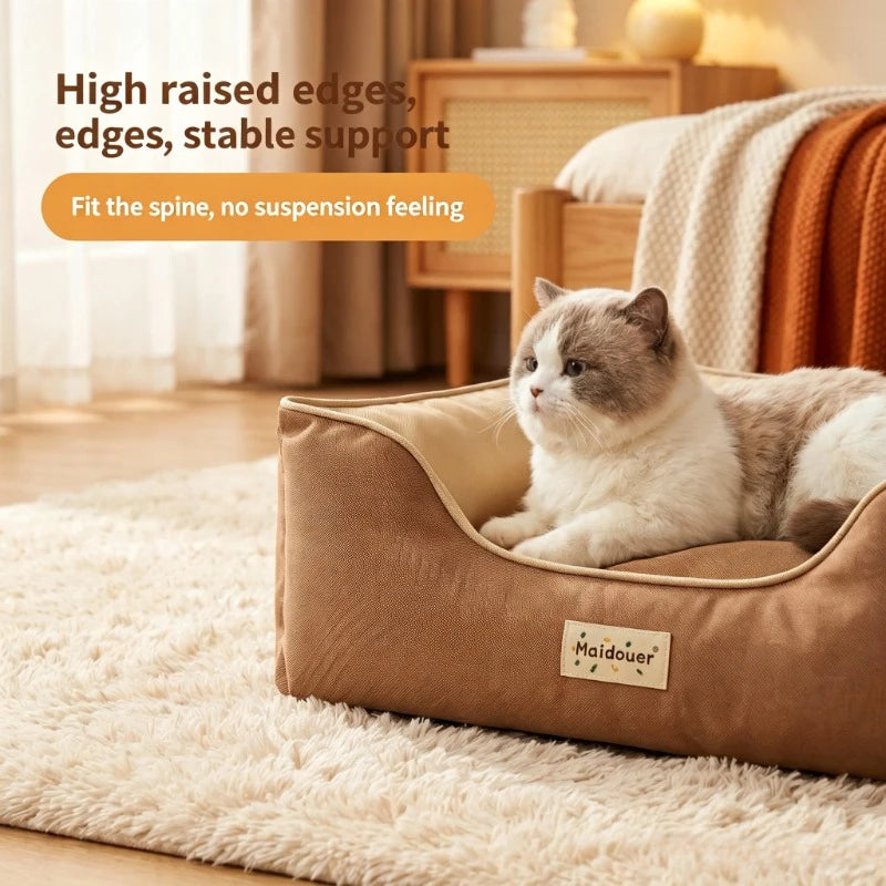 KEMORELA All-Season Pet Bed for Cats & Dogs | Cozy Mat Pet Nesting Bed Axl
