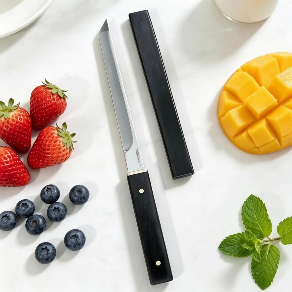 Japanese-Style Kitchen Knife with Cover | Stainless Steel Kitchen Knife Axl