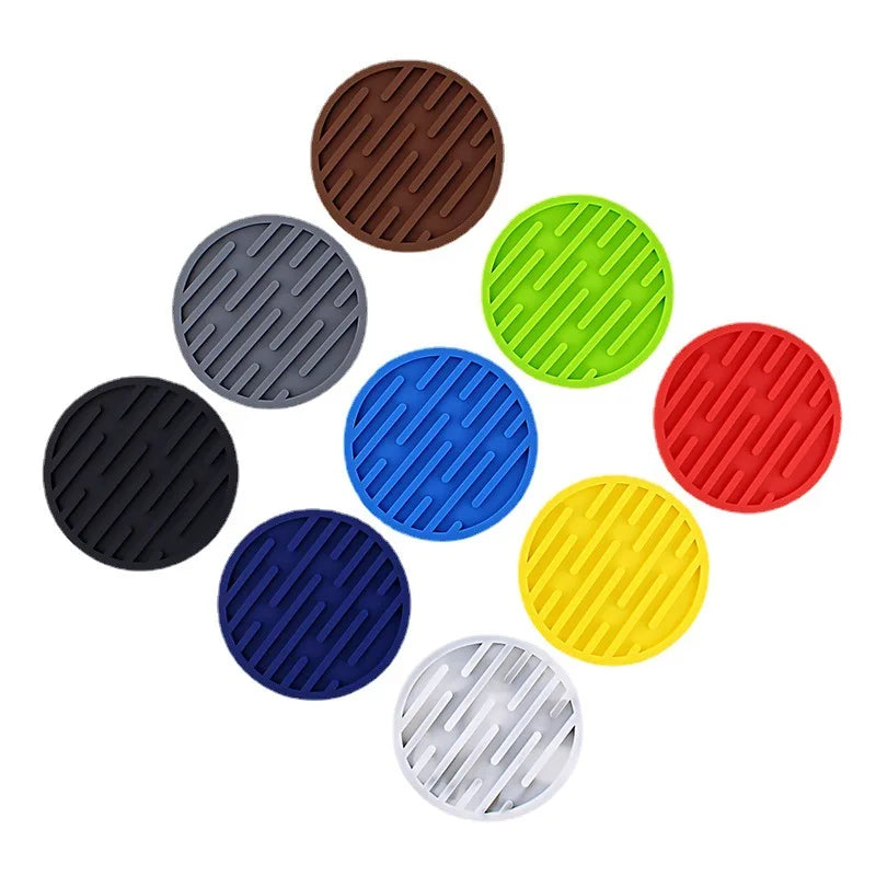 Round Silicone Coasters – Heat-Resistant Non-Slip Cup Mats Silicone Coasters Axl