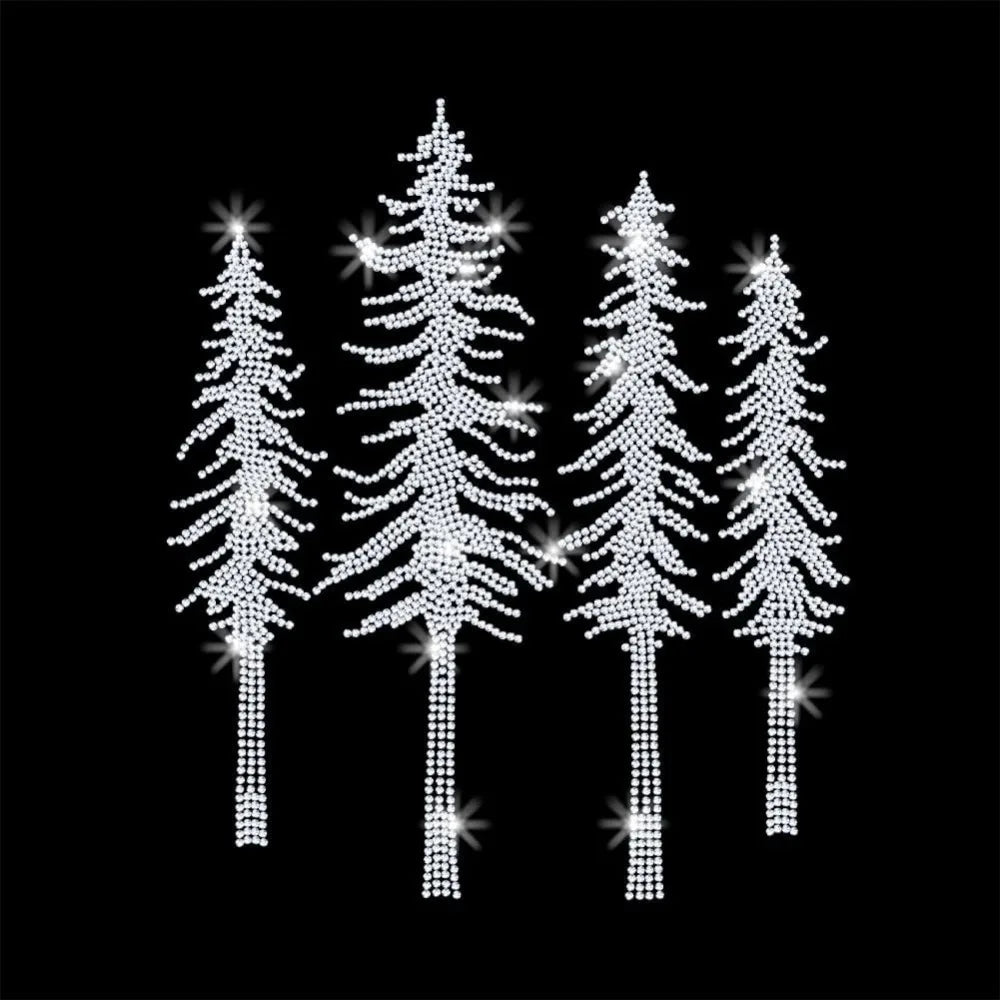Glass Hotfix Rhinestone Tree Iron-On Appliqué 297×210mm Iron-On Appliqué Axl