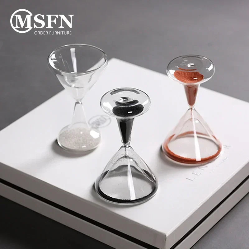 Wine Glass Hourglass – 5 Minute Glass Sand Timer Desk Decor Decorative Hourglass Axl