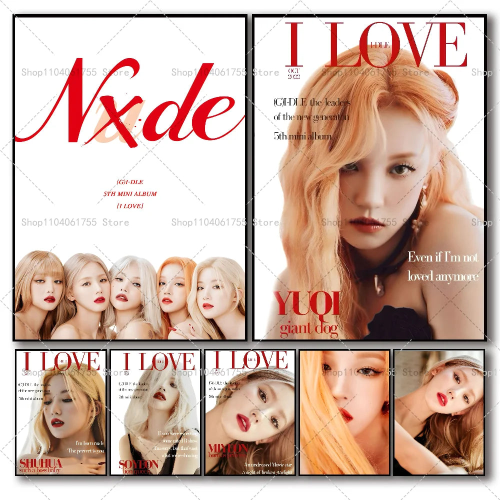 Gidle Nxde Wall Poster – Self-Adhesive Waterproof Art Sticker Wall Art Poster Axl