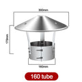 Stainless Steel Chimney Rain Cap 75–160mm | Drain Pipe Cover Chimney Rain Cap Axl 160 tube