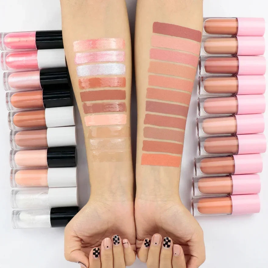 Private Label Nude Lip Gloss Big Brush | 147+ Shades Wholesale Private Label Lip Gloss Axl