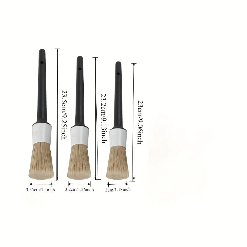 Ultra-Soft Car Detailing Brushes – Wheels, Vents & Interior Car Detailing Brush Set Axl