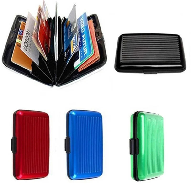 Mini Suitcase Card Holder – Aluminum RFID Business Card Case Card Holder Case Axl