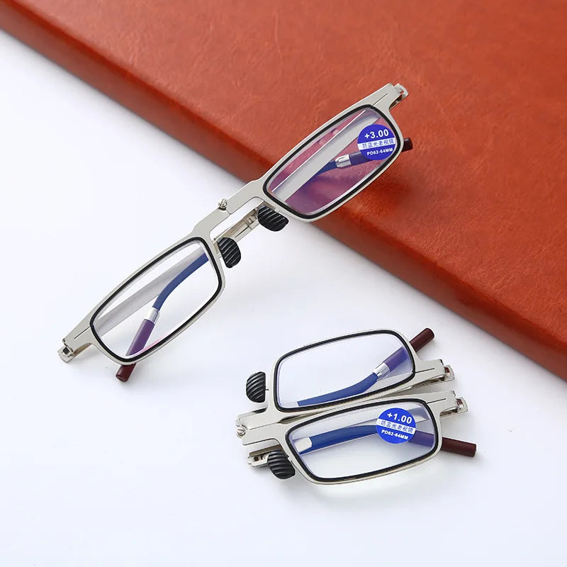 Folding Anti Blue Light Bifocal Reading Glasses – HD Portable Bifocal Reading Glasses Axl 100