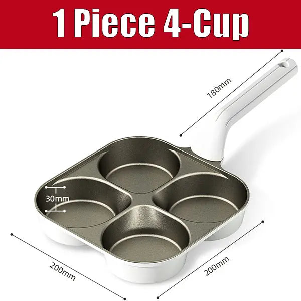 Titanium Ceramic Nonstick Breakfast Skillet – 3/4 Cup Egg Pan Nonstick Breakfast Skillet Axl 1 Piece 4-Cup
