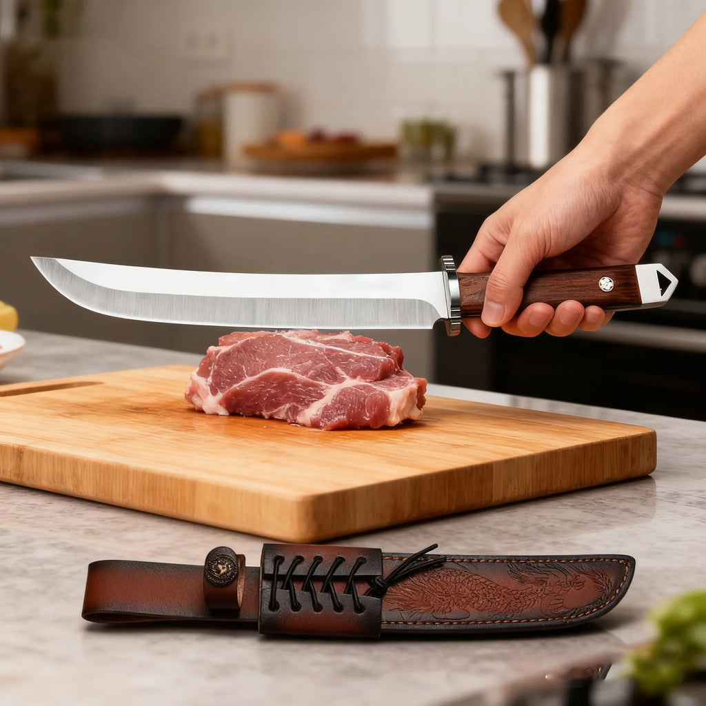 Japanese Chef's Knife – High-Hardness Steel & Wood Handle Kitchen Chef Knife Axl