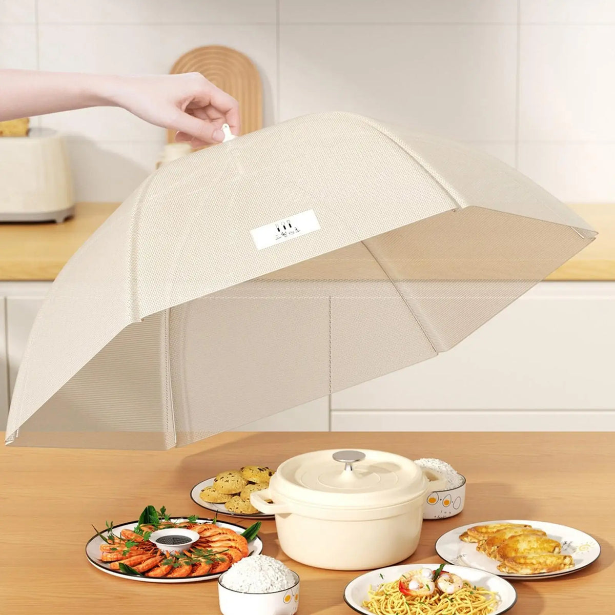 70cm Foldable Mesh Food Cover Tent – Fly-Proof Outdoor Dome Mesh Food Cover Axl