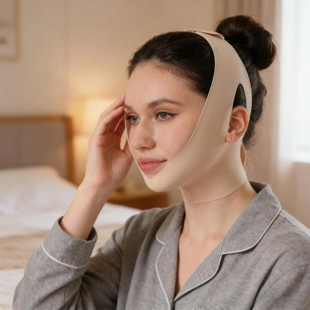 V-Shape Chin Strap Face Slimming Mask – Jawline Sculpting Wear Face Slimming Strap Axl