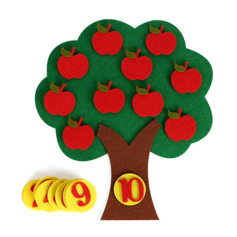 Montessori Apple Tree Number Matching Toy | Ages 0–6 Educational Matching Toy Axl Green