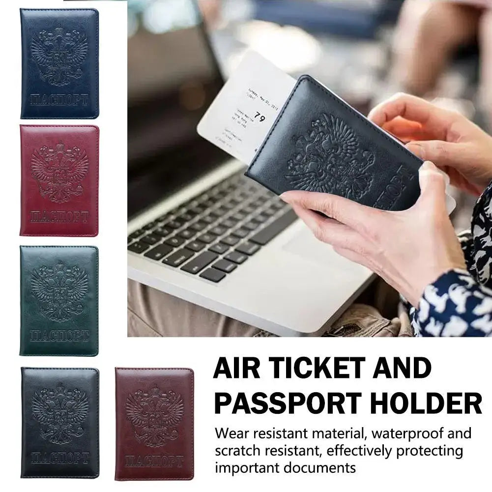 Embossed Passport & Ticket Holder Wallet | Travel Document Case Passport Holder Wallet Axl