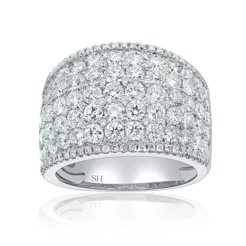 Huitan Women's Cubic Zirconia Pave Wedding Band Ring Fashion Ring Axl Q764 9