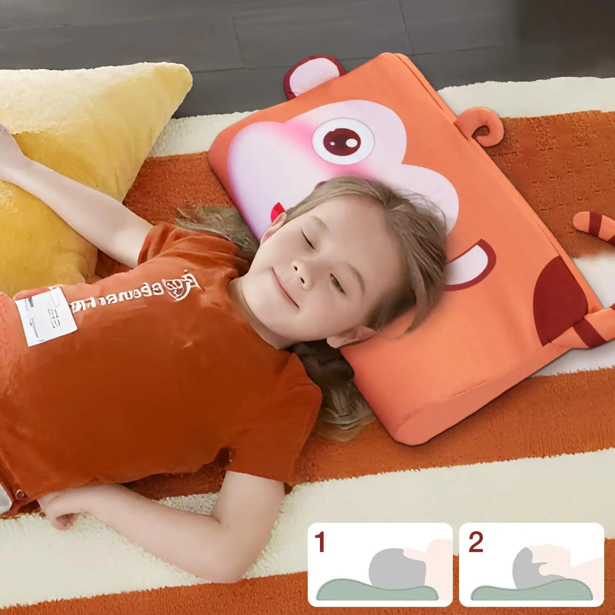 Kids Toddler Crib Pillow – Soft Ergonomic Sleep Cushion Toddler Crib Pillow Axl