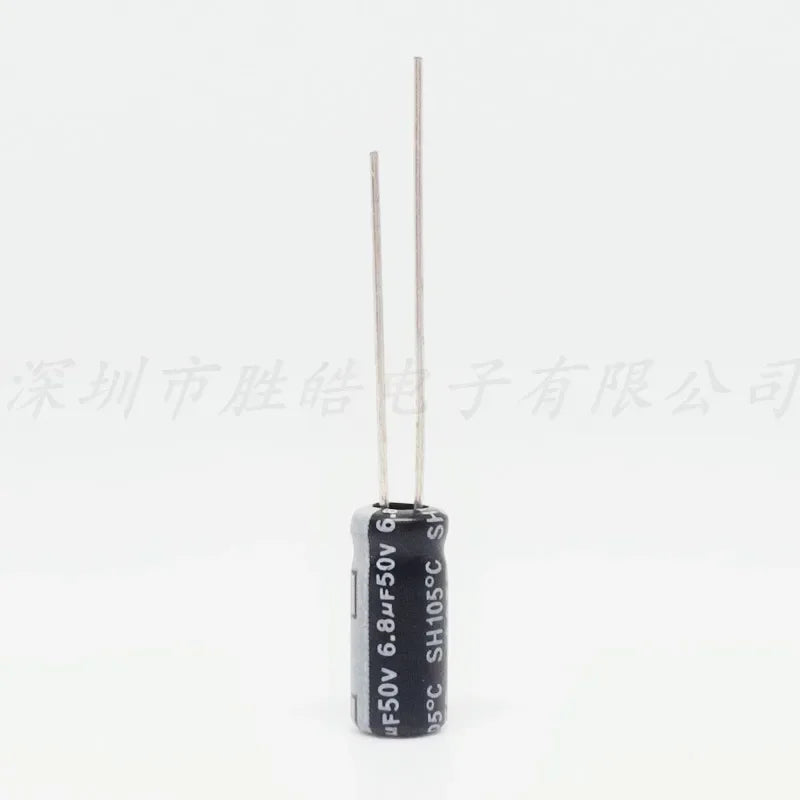 NioCen 50V 6.8uF Aluminum Electrolytic Capacitors 5x11mm Electrolytic Capacitor Axl