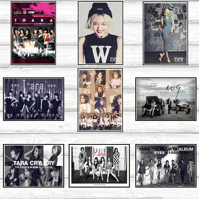 K-Pop T-ara Custom Printed Poster | Korean Wall Art Decor Decorative Wall Poster Axl