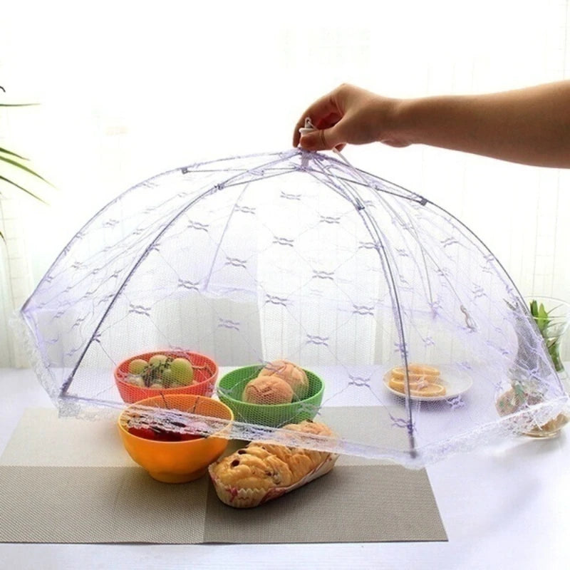 Umbrella Lace Food Cover – Insect & Fly Mesh Meal Cover Mesh Food Cover Axl random color