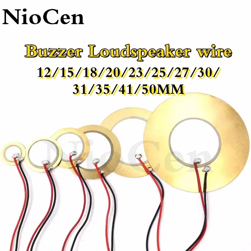 10pcs Piezoelectric Ceramic Disc Sensors 12–50mm | Buzzer Piezo Ceramic Sensor Axl 10pcs 15MM