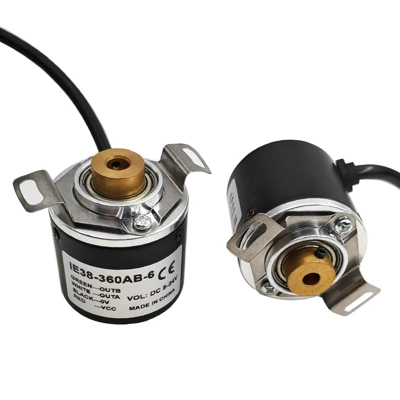 IE38 Hollow Shaft Incremental Rotary Encoder 12-24V 100-1000PPR Rotary Encoder Sensor Axl