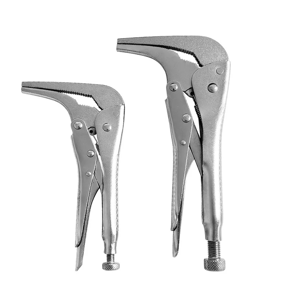 90° Curved Nose Pliers – 7" & 10" Adjustable Jaw Bending Tool Curved Nose Pliers Axl