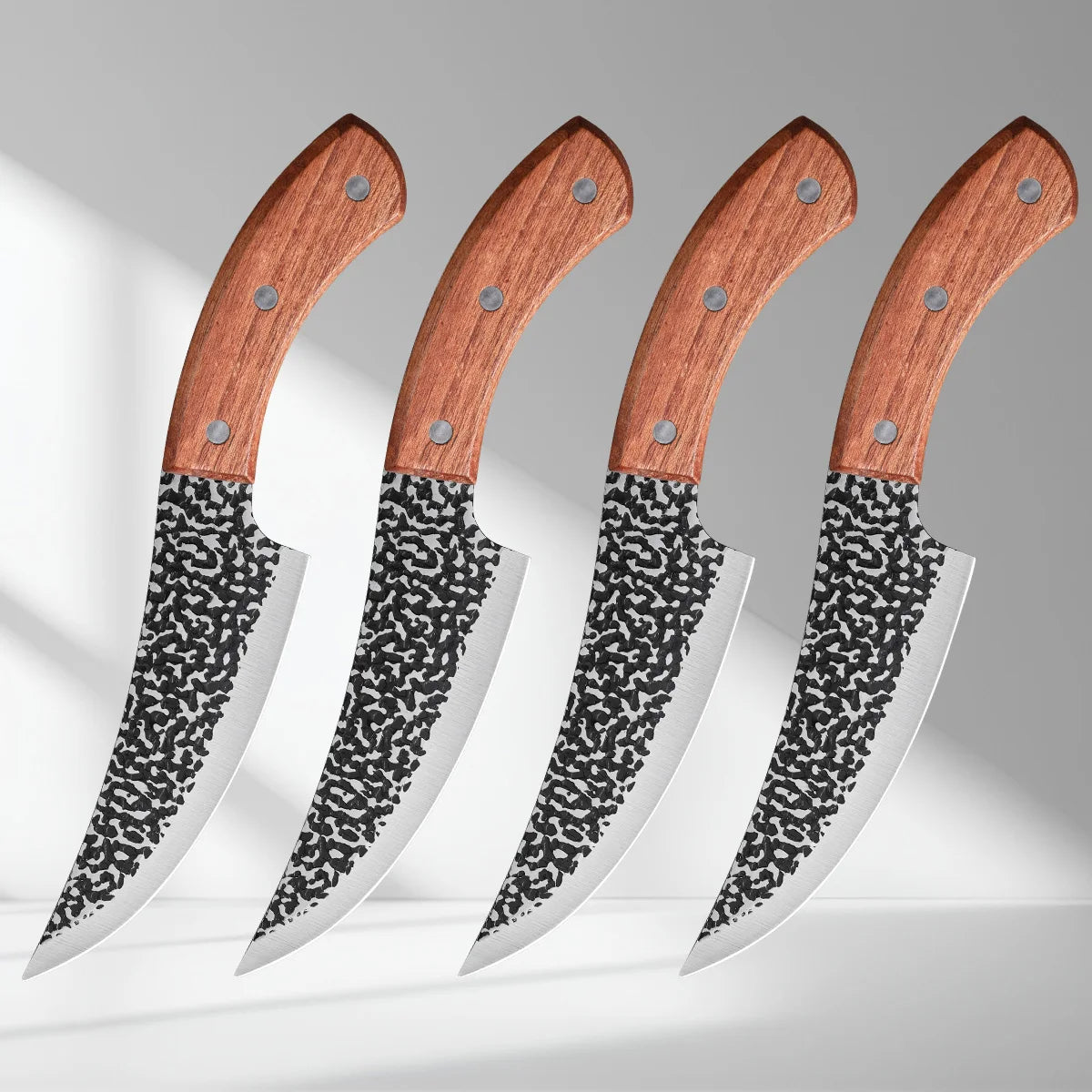 SHENJIU Forged Stainless Steel Boning Knife – 14.5" Butcher Boning Knife Axl 4PCSA