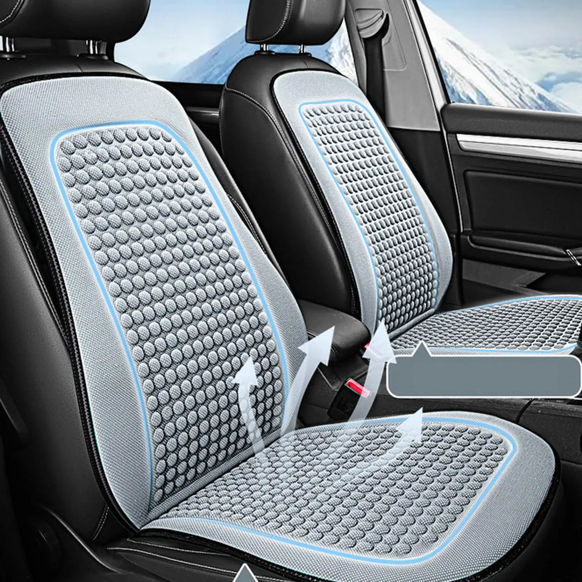 Breathable Cooling Car Seat Cover – Universal Fit All Seasons Car Seat Cover Axl