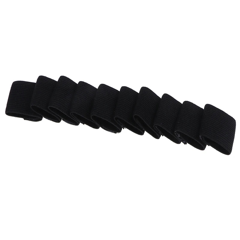 10-Pack Elastic Finger Sleeves – Sports Compression Protector Finger Compression Sleeve Axl Black